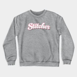 Stitcher Pink Crewneck Sweatshirt